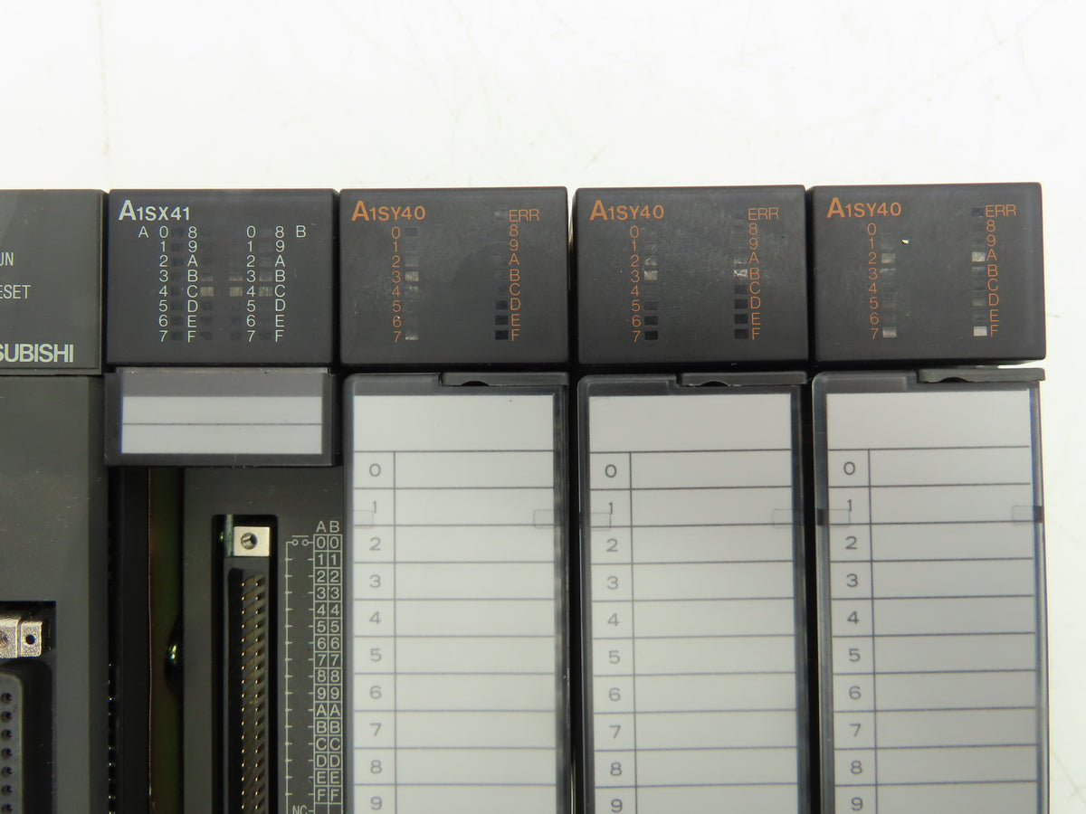 Mitsubishi Electric A1S35B Melsec PLC Backplane Rack Power Supply CPU 7 Slot