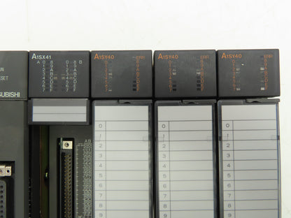 Mitsubishi Electric A1S35B Melsec PLC Backplane Rack Power Supply CPU 7 Slot