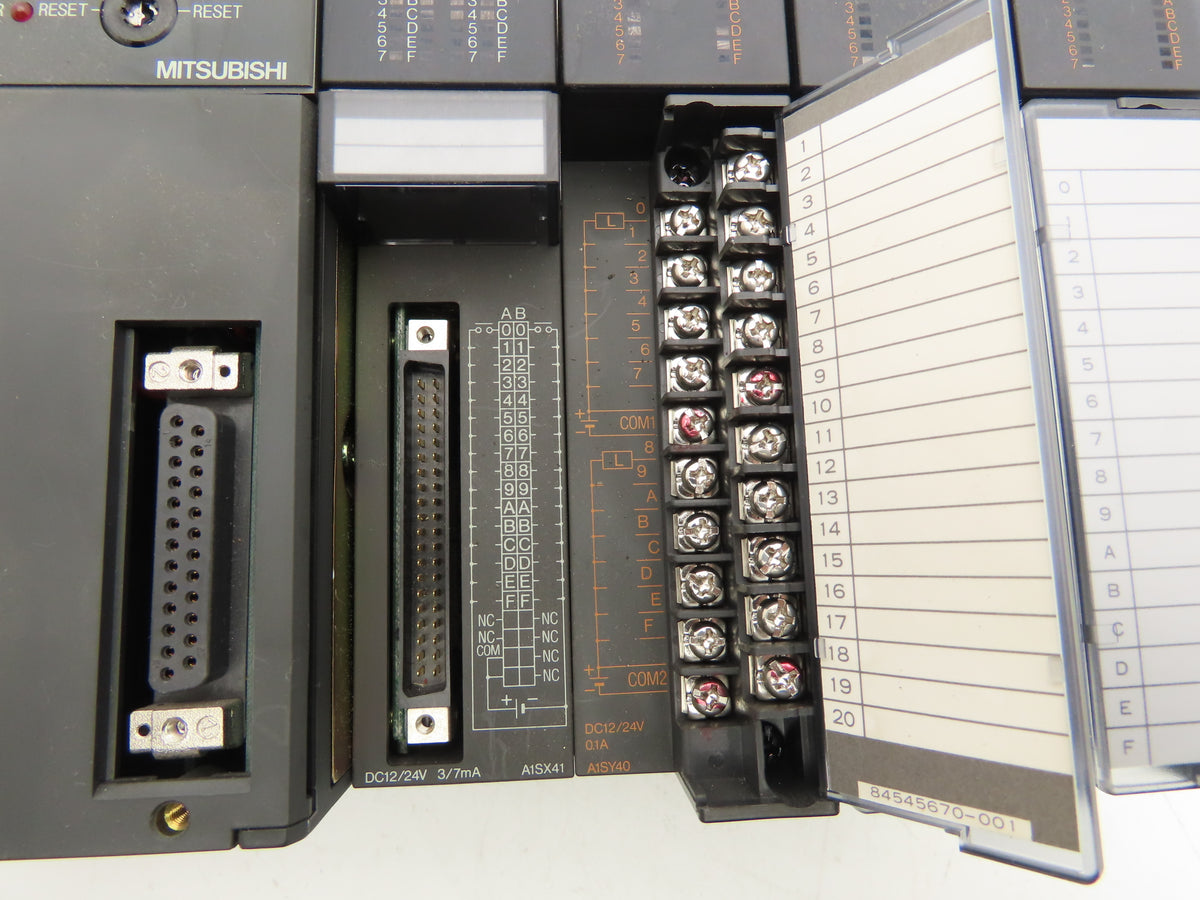 Mitsubishi Electric A1S35B Melsec PLC Backplane Rack Power Supply CPU 7 Slot