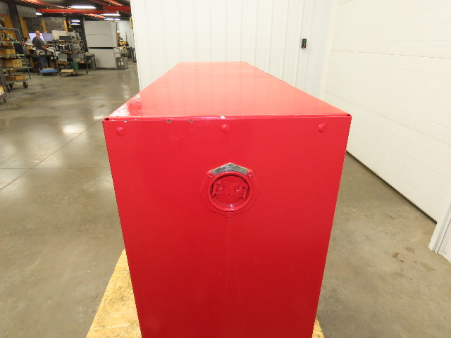 Eagle 1976 Flammable Liquid OSHA Safety Cabinet 24 Gal 2-Door RED 43x12x44"