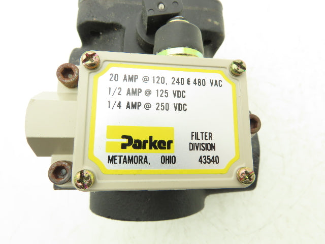 Parker 10S 10C E 3 CC 1 78 Tell Tale Hydraulic Filter Housing 1" FNPT 10 GPM