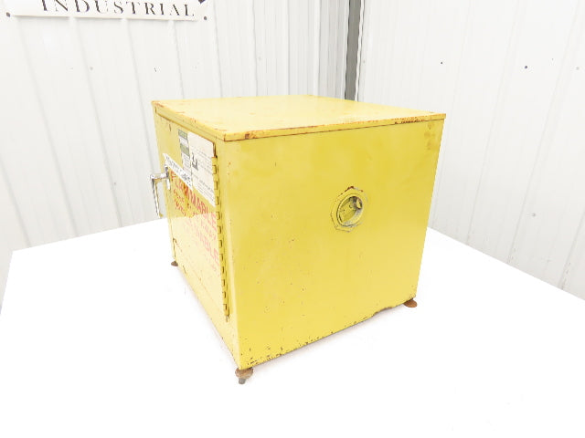 Protectoseal 5513 Yellow Flammable Cabinet 2 Gallon Capacity Single Shelf