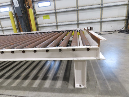 57"W x 8' 3"L Chain Drive Pallet Conveyor 50"BF 2.5"Roller 480V 3PH 15"H 40FPM