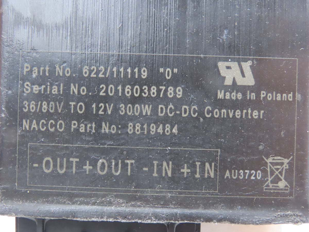Sevcon 622/11119 Power Converter 36/88VDC To 12VDC Off Yale ERC060VGN48TE088
