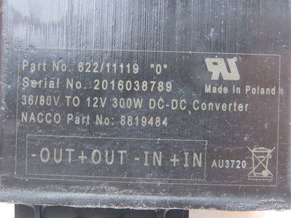 Sevcon 622/11119 Power Converter 36/88VDC To 12VDC Off Yale ERC060VGN48TE088