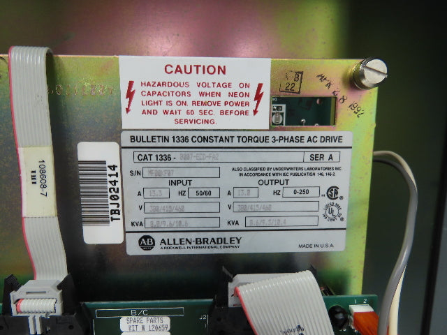 Allen Bradley 1336-B007-ECD-FA2 Constant Torque AC Drive 7.5Hp 480V 3Ph 13A VFD