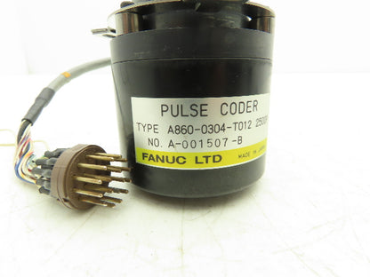 Fanuc A860-0304-T012 2500P Pulse Coder Rotary Encoder Hollow Tapered Shaft