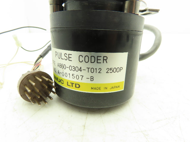 Fanuc A860-0304-T012 2500P Pulse Coder Rotary Encoder Hollow Tapered Shaft