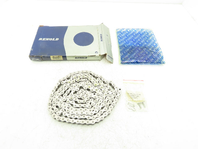 Renold 50SSRB Roller Chain #50 - 5/8" Pitch 1 Strand Simple Stainless 10 ft