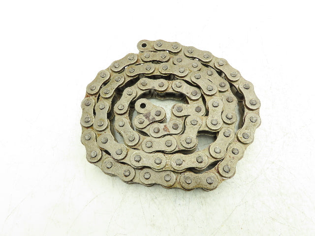 Tsubaki 80-1CP Roller Chain #80 - 1" Pitch 1 Strand Cotter Pin 6 Feet Length