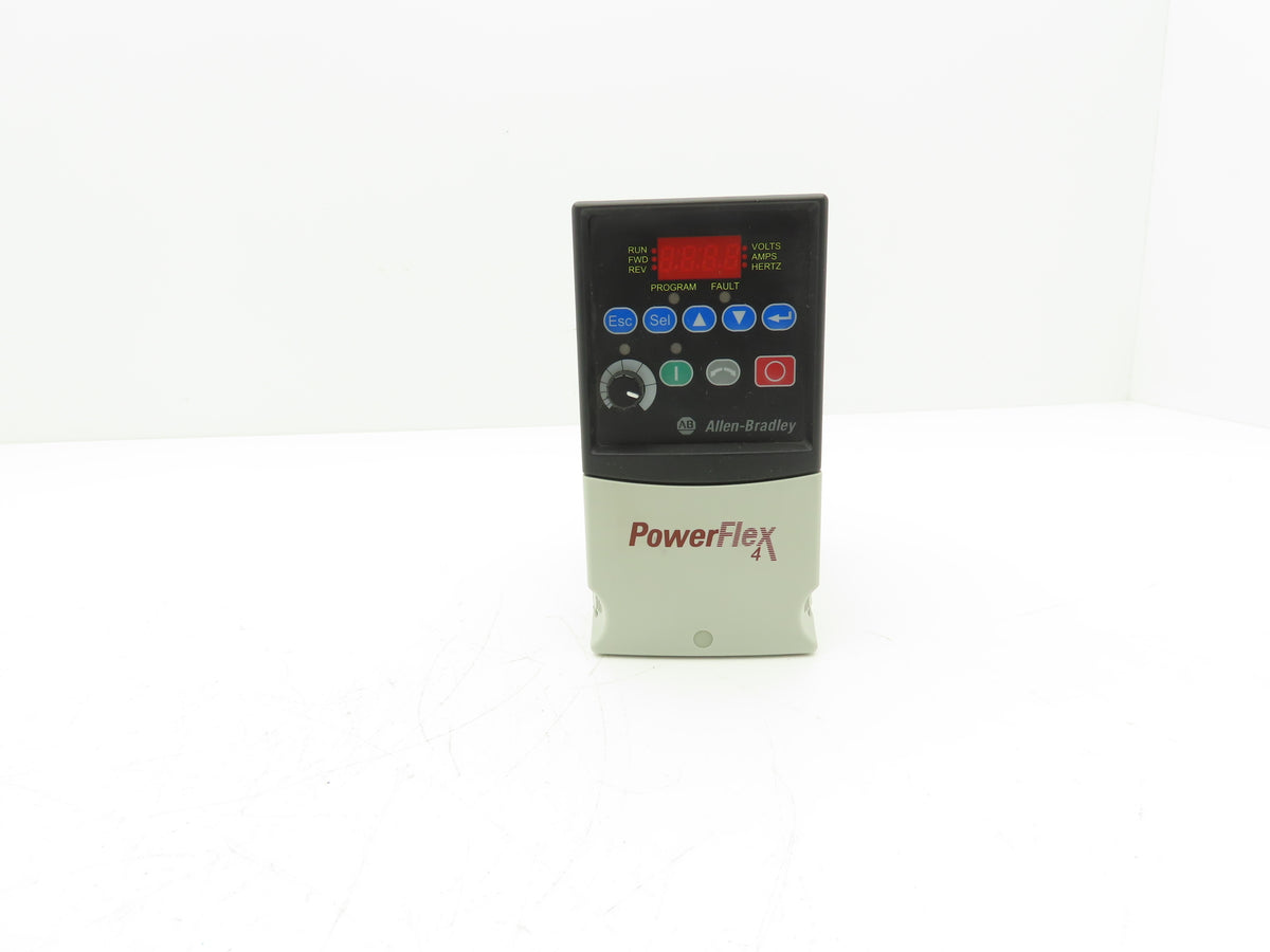 Allen Bradley 22A-D4P0N104 Powerflex 4 VFD AC Drive 1.5kW 2Hp 480v 3Ph Ser A