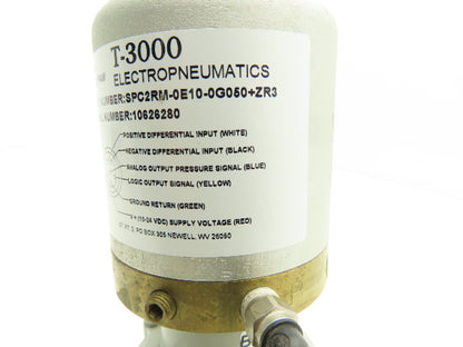 Marsh Bellofram T-3000 Electropneumatic Pressure Transducer w 75Hr Relay 250 PSI
