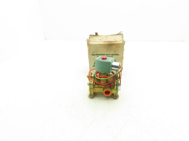 Asco 8316G64 Solenoid Valve 3-Way NC Air Gas Water 120V Coil 1/2" FNPT