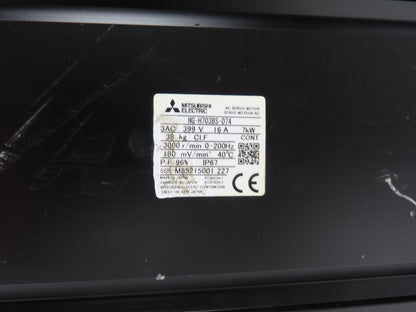 Mitsubishi HG-H703BS-D74 Servo Motor 7kW 3000 RPM 399V 3PH Encoder OSA676S5AS