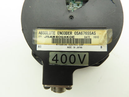 Mitsubishi OSA676S5AS Servo Motor Absolute Encoder  -Cracked Plastic