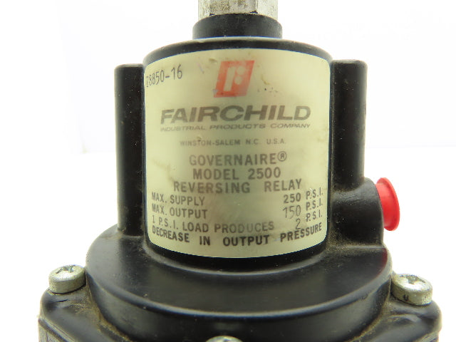 Fairchild 2500 Pneumatic Air Governaire Model 2500 Reversing Relay 250 PSI