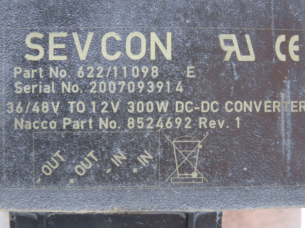Sevcon 622/11098 Power Converter 36/48VDC To 12VDC Off Hyster E60Z-33 Forklift
