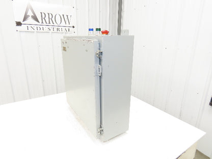 Hoffman A242408LP Electrical Enclosure Control Panel 24x24x8" Pushbutton