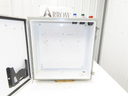 Hoffman A242408LP Electrical Enclosure Control Panel 24x24x8" Pushbutton