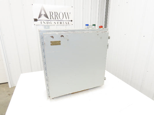 Hoffman A242408LP Electrical Enclosure Control Panel 24x24x8" Pushbutton