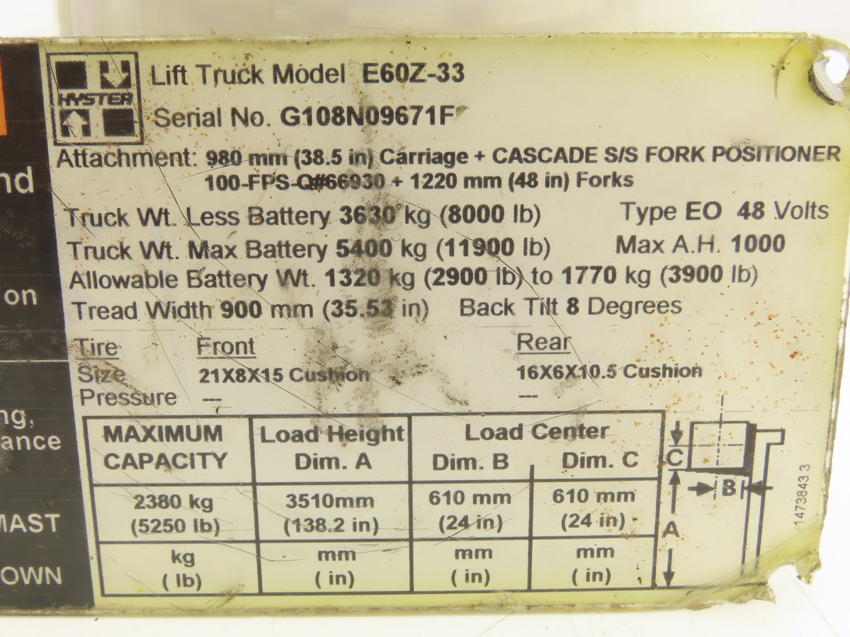 Sauer-Danfoss OSPM 70 ON Forklift Power Steering Unit Hydraulic Motor E60Z-33