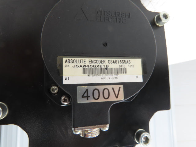 Mitsubishi HG-H453S AC Servo Motor 4.5kW 3000 RPM 392V 3PH Encoder OSA676S5AS