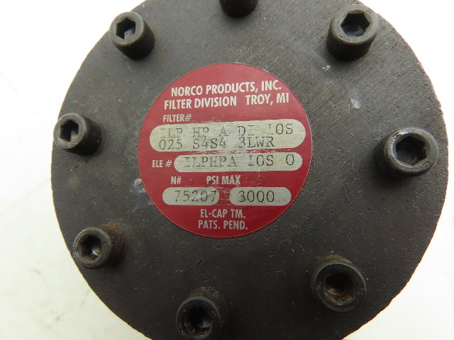 Norco ILP HP A DI 1OS 025 S4S4 3LWR Hydraulic Filter Assembly W Filter Indicator