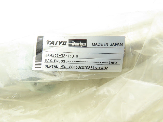 Parker Taiyo 2KA2C2-32-150-U Pneumatic Clamp Cylinder 32mm Bore x 150mm Stroke