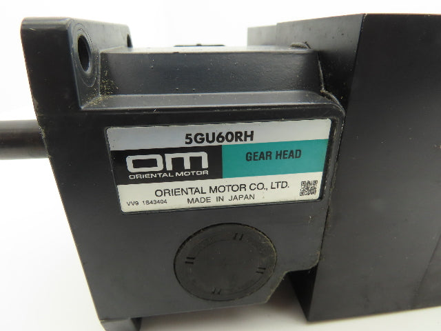Oriental Motor 5RK60GU-AWT 60:1 Reversible Gearmotor 115V CC1 Controller Box