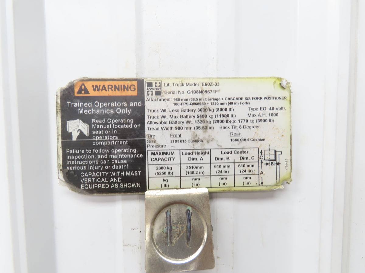 Danaher Motion TSW 112/4-195 DC Hydraulic Pump Motor 36/48V Off ERC040AHN36TE082