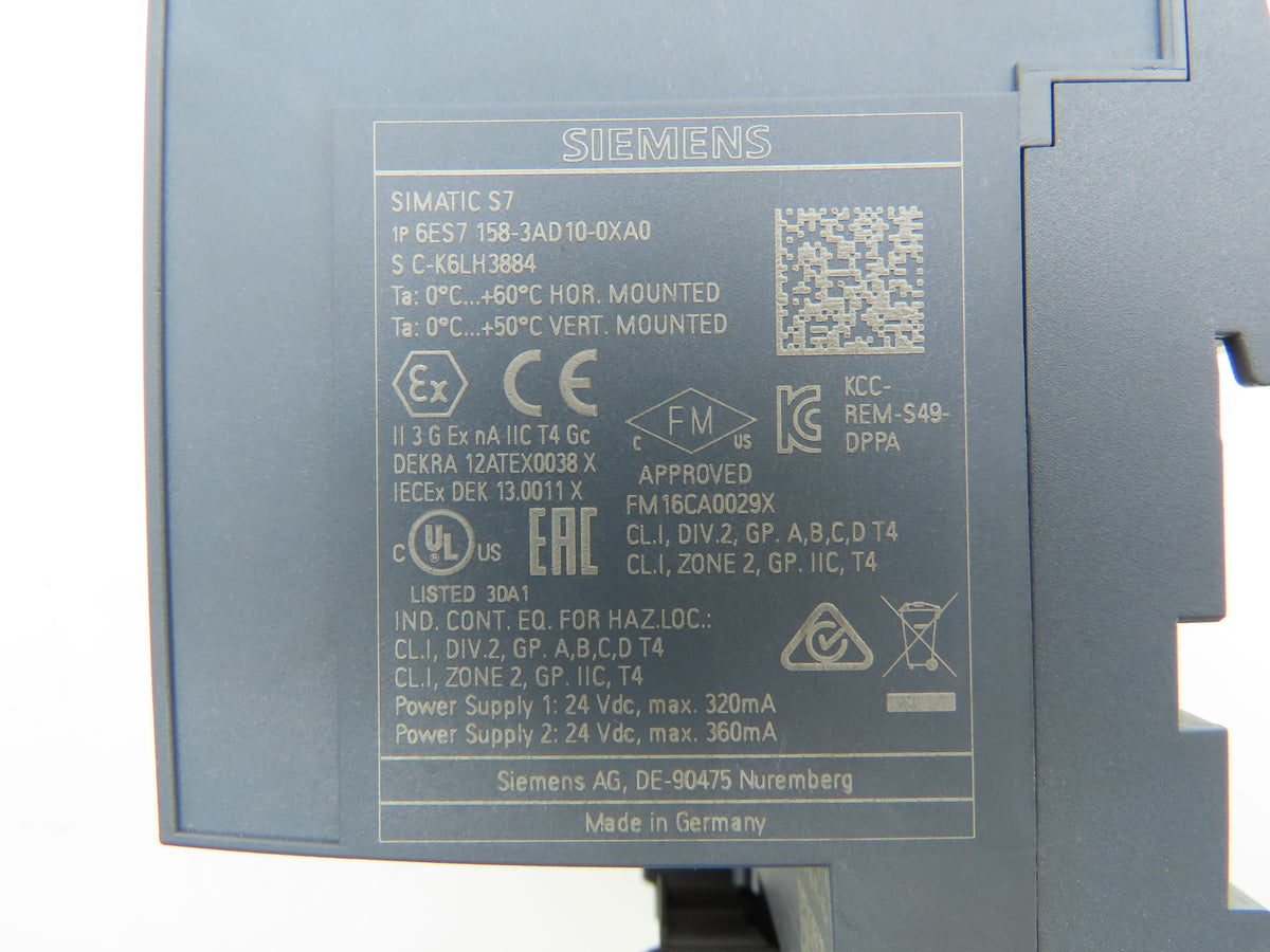 Siemens 6ES7 158-3AD10-0XA0 SIMATIC PN/PN Coupler / Deterministic Data Exchange