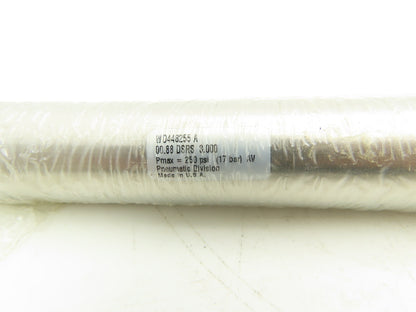 Parker WD448255 B Pneumatic Tandem Cylinder .88" Bore x 3" Stroke 250 PSI