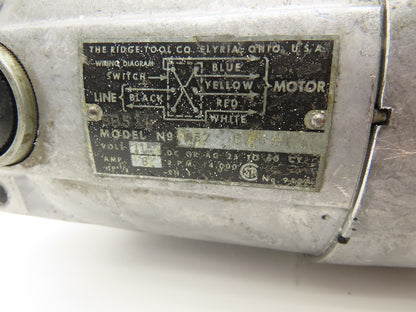 Ridgid 1157 Pipe Threader Motor 500/535 Series 115V 1PH