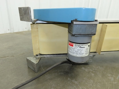 6"x 48"L Incline Parts Conveyor Cleated Belt 150mm 115V 1PH 20FPM 37"H Aluminum