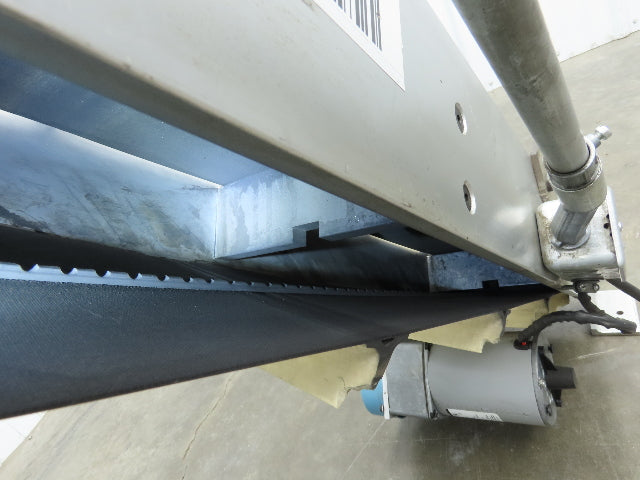 6"x 48"L Incline Parts Conveyor Cleated Belt 150mm 115V 1PH 10 FPM 37"H Aluminum