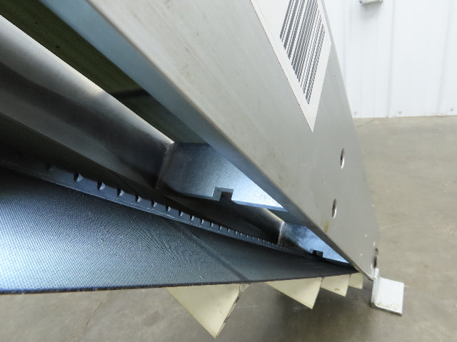 6"x 48"L Incline Parts Conveyor Cleated Belt 150mm 37"H Aluminum *No Drive Motor