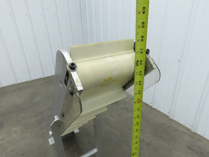 6"x 48"L Incline Parts Conveyor Cleated Belt 150mm 37"H Aluminum *No Drive Motor