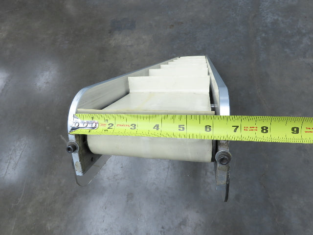 6"x 48"L Incline Parts Conveyor Cleated Belt 150mm 37"H Aluminum *No Drive Motor