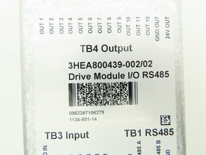 ABB 3HEA800439-002/02 Drive Module I/O RS485