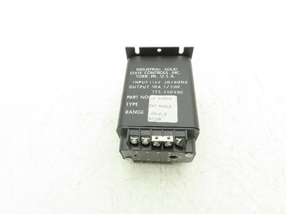 ISSC 1013-1-E-2-B Solid State Time Delay Relay 115 VAC 50/60 Hz Output 10A