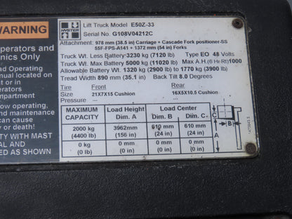 Hyster E50Z-33 Forklift Throttle Accelerator Pedal & Potentiometer