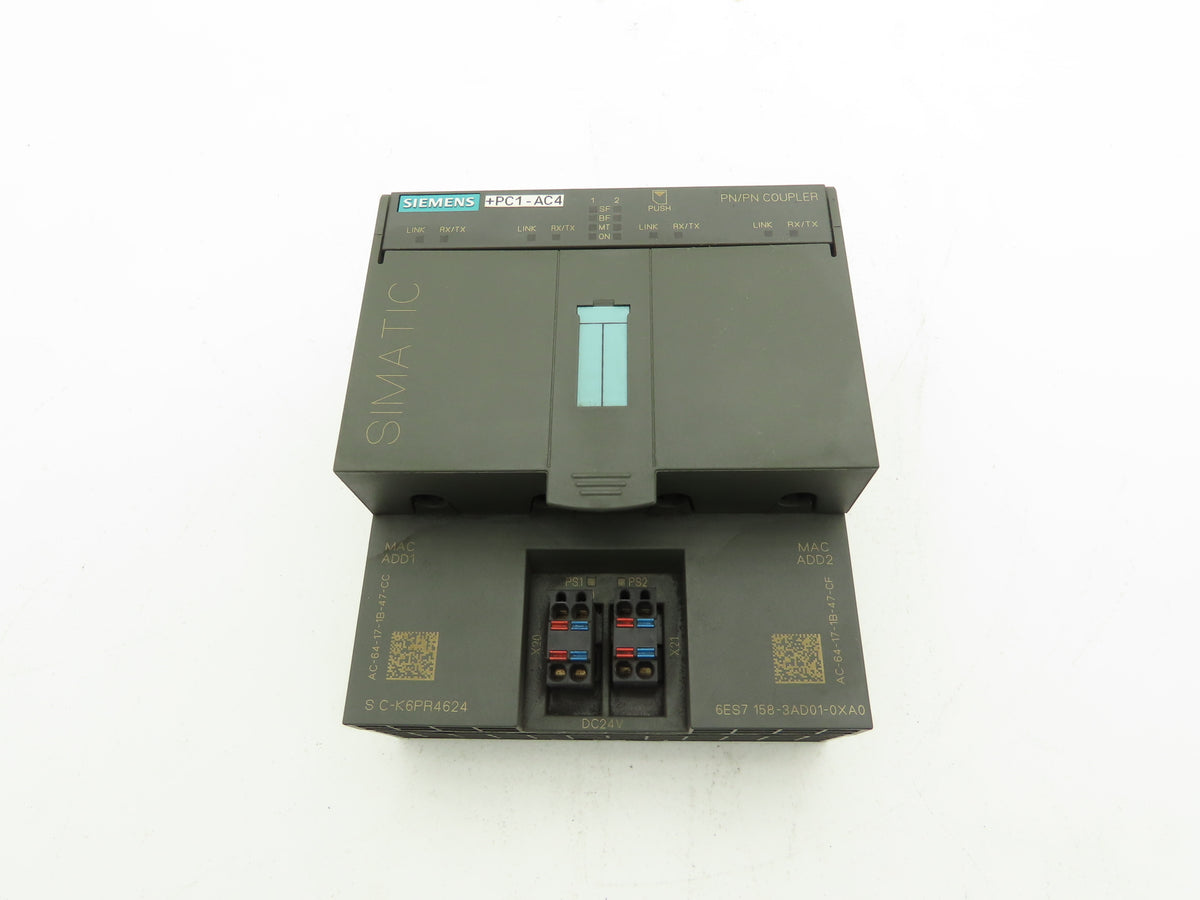 Siemens 6ES7158-3AD01-0XA0 SIMATIC S7 DP PN/PN Coupler Profinet Module PROFISafe