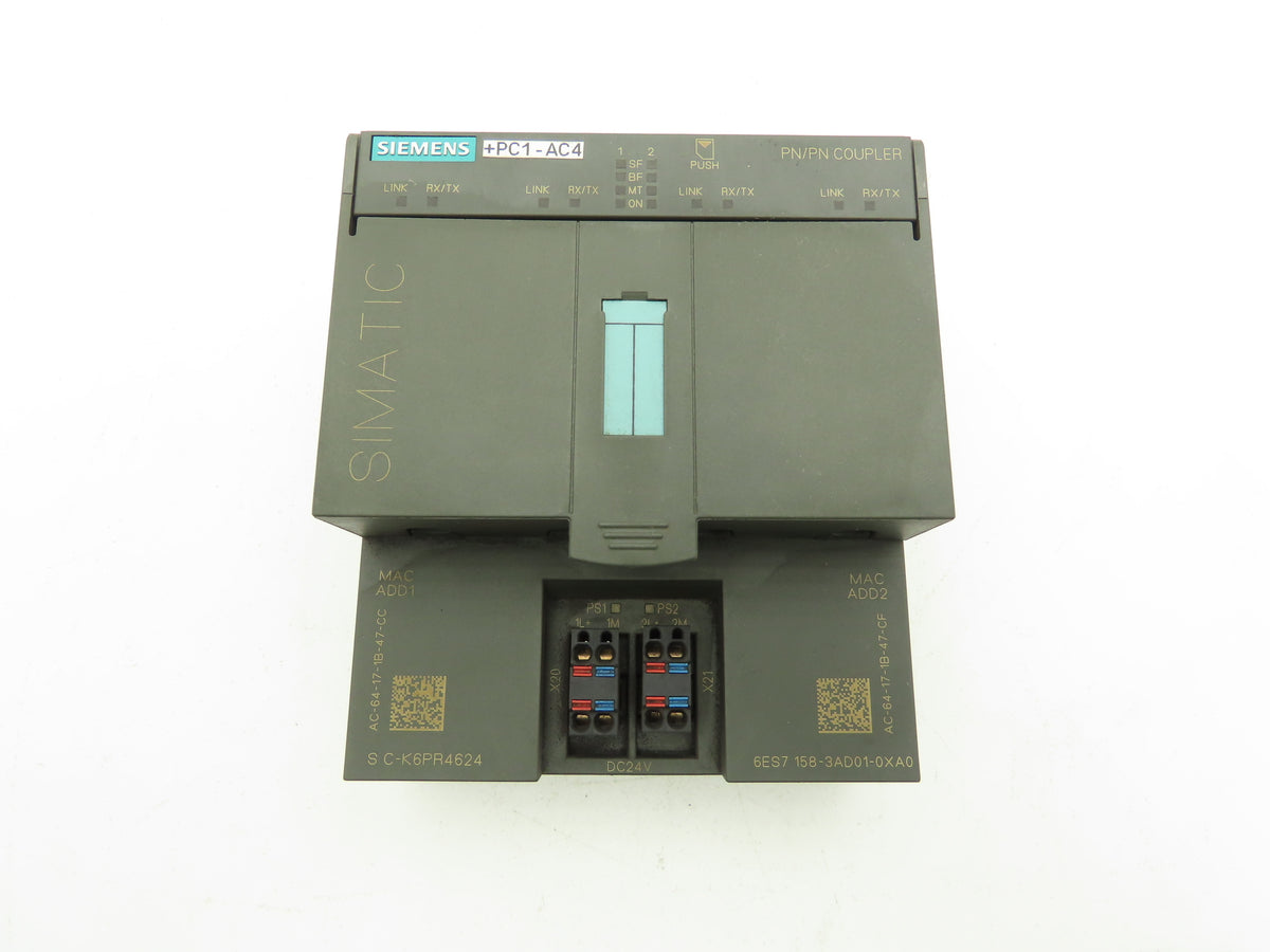 Siemens 6ES7158-3AD01-0XA0 SIMATIC S7 DP PN/PN Coupler Profinet Module PROFISafe