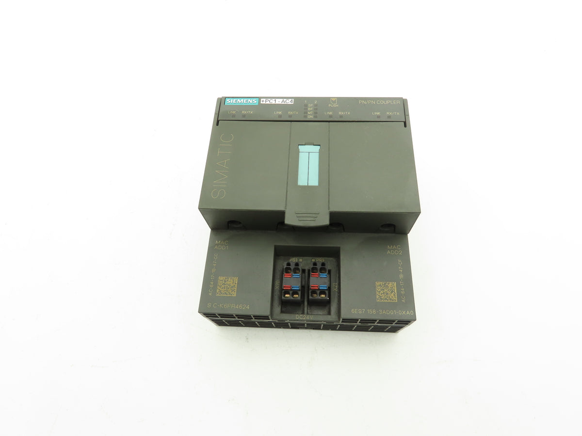 Siemens 6ES7158-3AD01-0XA0 SIMATIC S7 DP PN/PN Coupler Profinet Module PROFISafe