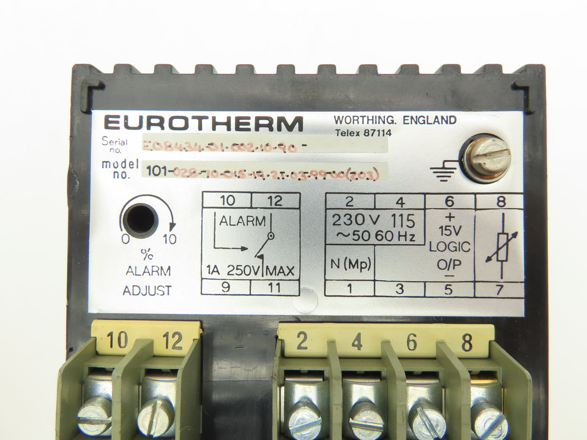 Eurotherm 101-028-70-015-19-2T-03-99-00(203) Temperature Controller Modular Analog