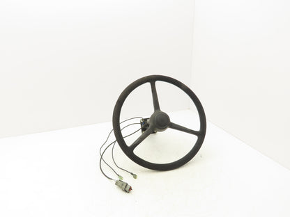 Hyster Forklift Steering Wheel & Bracket Assembly Removed From E50Z-33