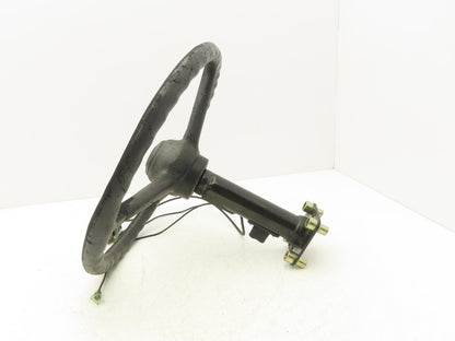 Hyster Forklift Steering Wheel & Bracket Assembly Removed From E50Z-33