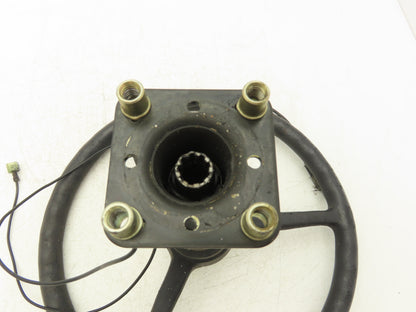 Hyster Forklift Steering Wheel & Bracket Assembly Removed From E50Z-33
