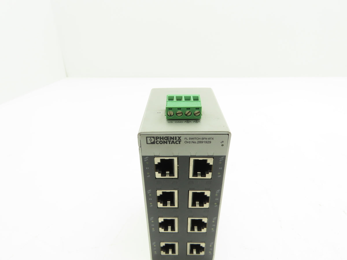 Phoenix 2891929 FL SWITCH SFN 8TX 8 Port Industrial Ethernet Switch 24V