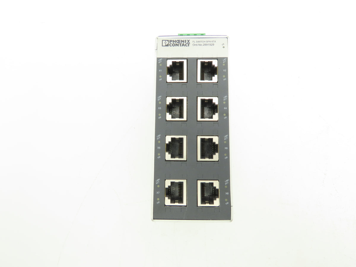 Phoenix 2891929 FL SWITCH SFN 8TX 8 Port Industrial Ethernet Switch 24V